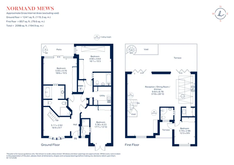 Floorplan 1 for Normand Mews, London, W14