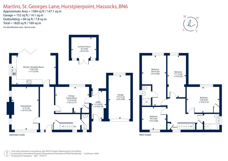 Floorplan 1 for St. Georges Lane, Hurstpierpoint, BN6