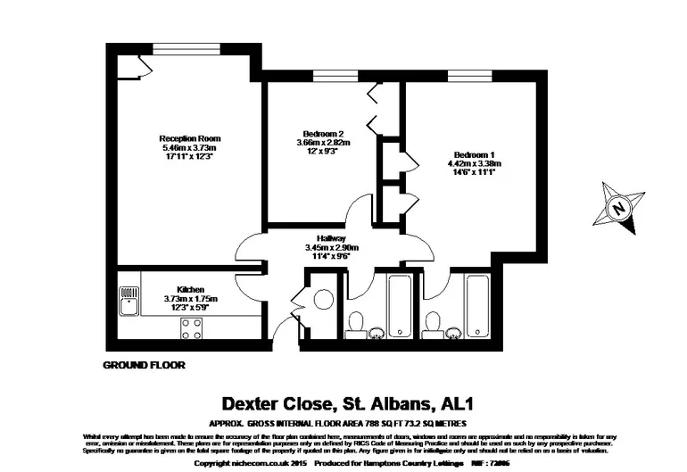 Floorplan 1 for Dexter Close St. Albans AL1