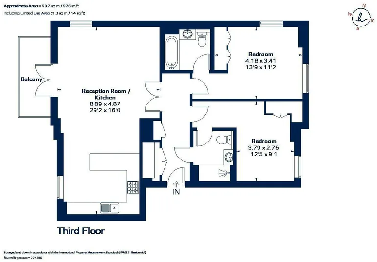 Floorplan 1 for Chambers Park Hill Wimbledon SW20