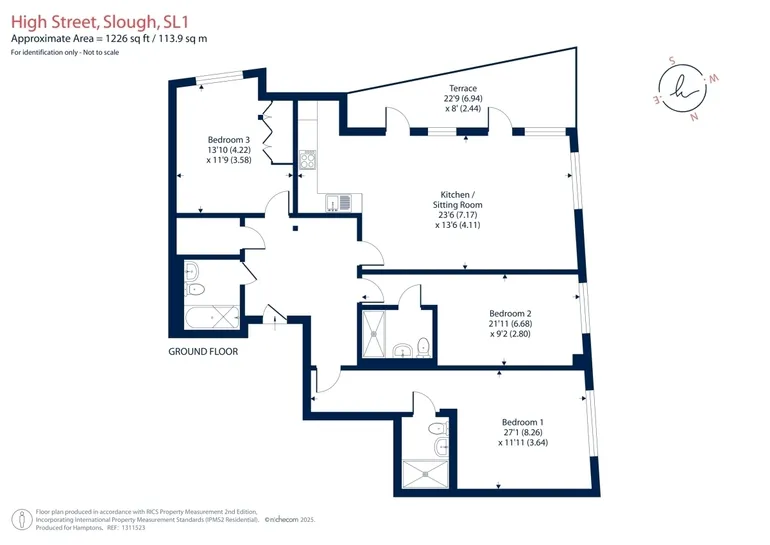 Floorplan 1 for 190-192 High Street Slough SL1