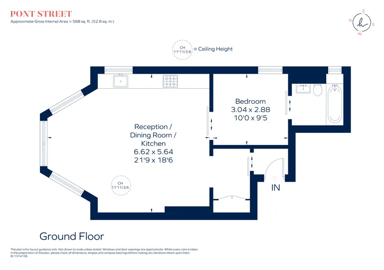 Floorplan 1 for Pont Street Knightsbridge SW1X