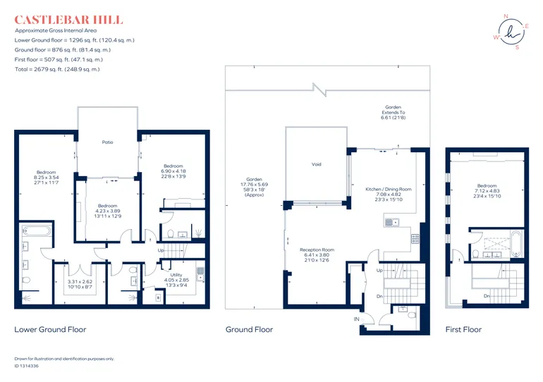 Floorplan 1 for Castlebar Hill, London, W5