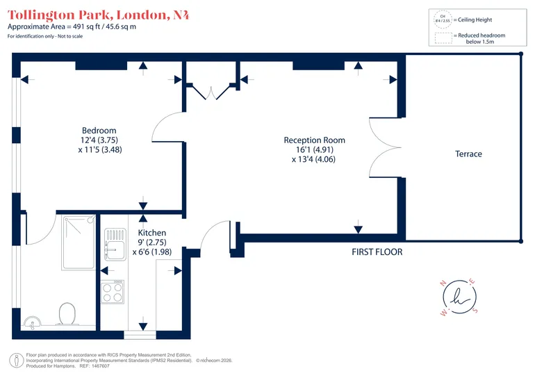 Floorplan 1 for Tollington Park, London, N4