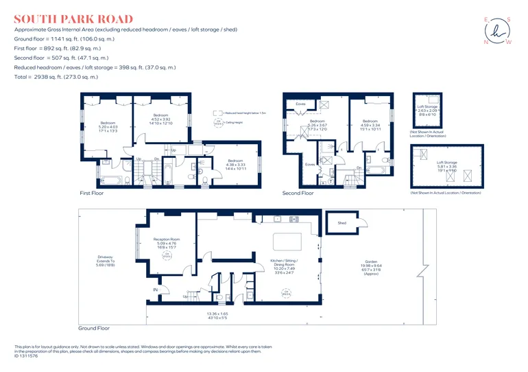 Floorplan 1 for South Park Road, London, SW19