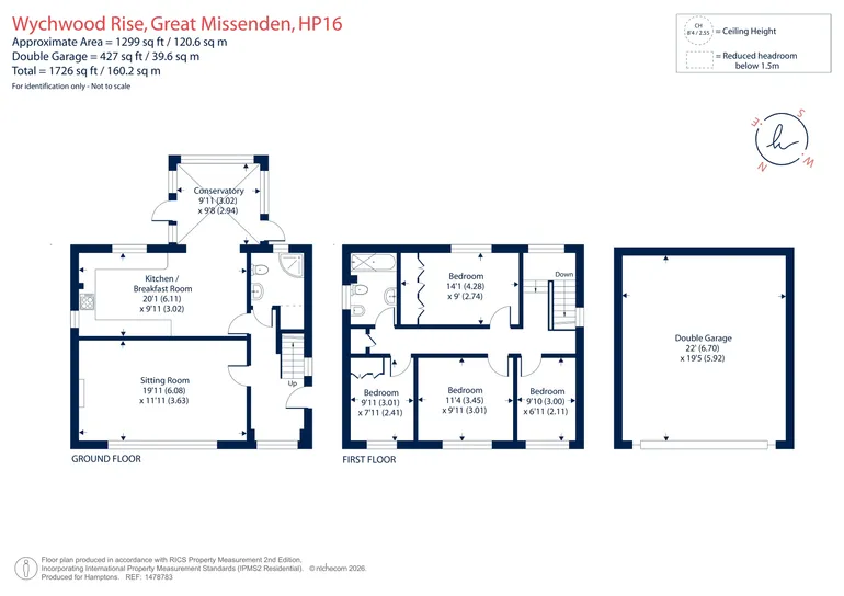 Floorplan 1 for Wychwood Rise, Great Missenden, HP16