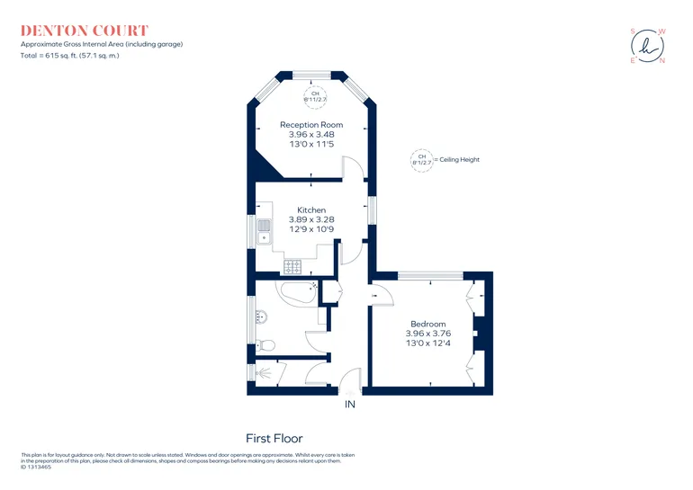 Floorplan 1 for 14 Cranes Drive, Surbiton, KT5