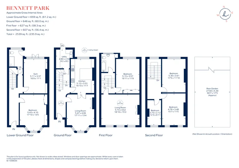 Floorplan 1 for Bennett Park, Blackheath, SE3