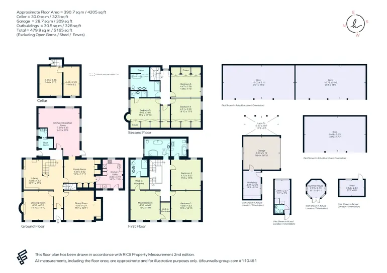 Floorplan 1 for Brickendon Lane, Hertford, SG13