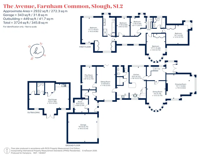 Floorplan 1 for The Avenue, Farnham Common, SL2