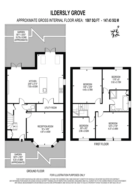 Floorplan 1 for Ildersly Grove London SE21