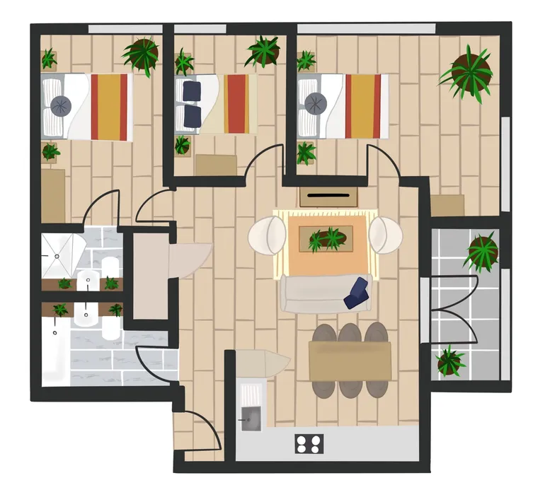Floorplan 1 for 149 Hurst St Birmingham B5