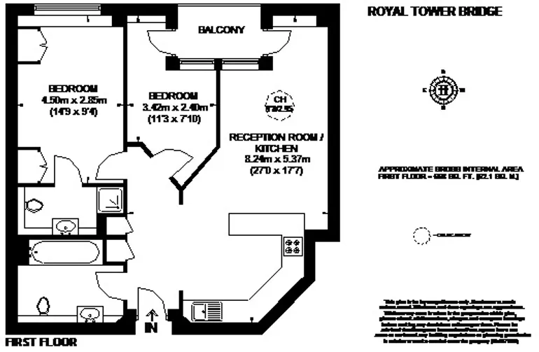 Floorplan 1 for Cartwright Street London E1