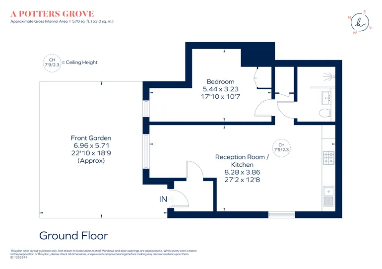 Floorplan 1 for Potters Grove New Malden KT3