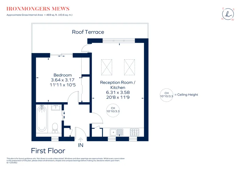Floorplan 1 for Ironmongers Mews London SW13