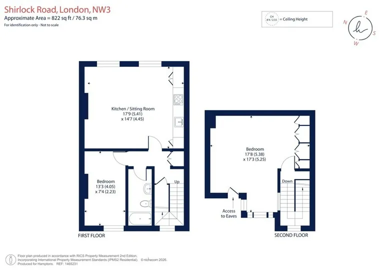 Floorplan 1 for Shirlock Road London NW3