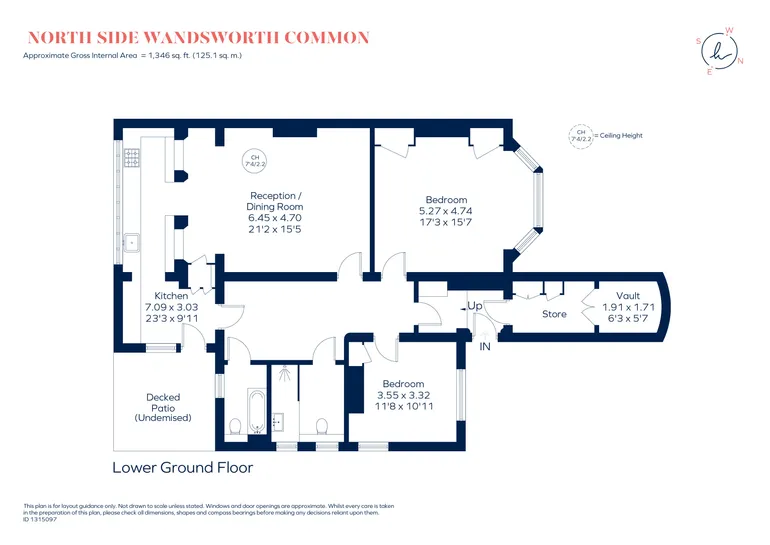 Floorplan 1 for North Side Wandsworth Common, London, SW18