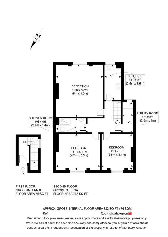 Floorplan 1 for Brondesbury Villas, London, NW6