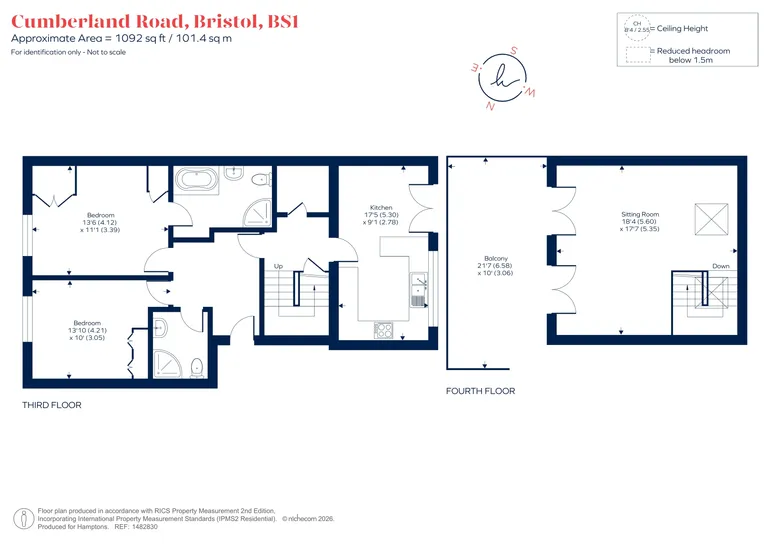 Floorplan 1 for Cumberland Road, Bristol, BS1