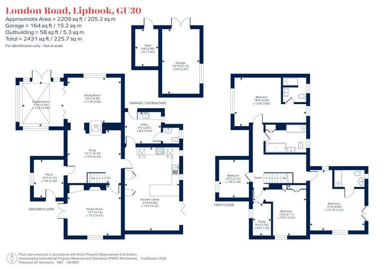 Floorplan 1 for London Road, Liphook, GU30