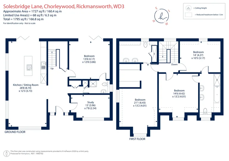 Floorplan 1 for Solesbridge Lane, Rickmansworth, WD3