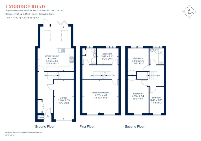 Floorplan 1 for Uxbridge Road, Kingston Upon Thames, KT1