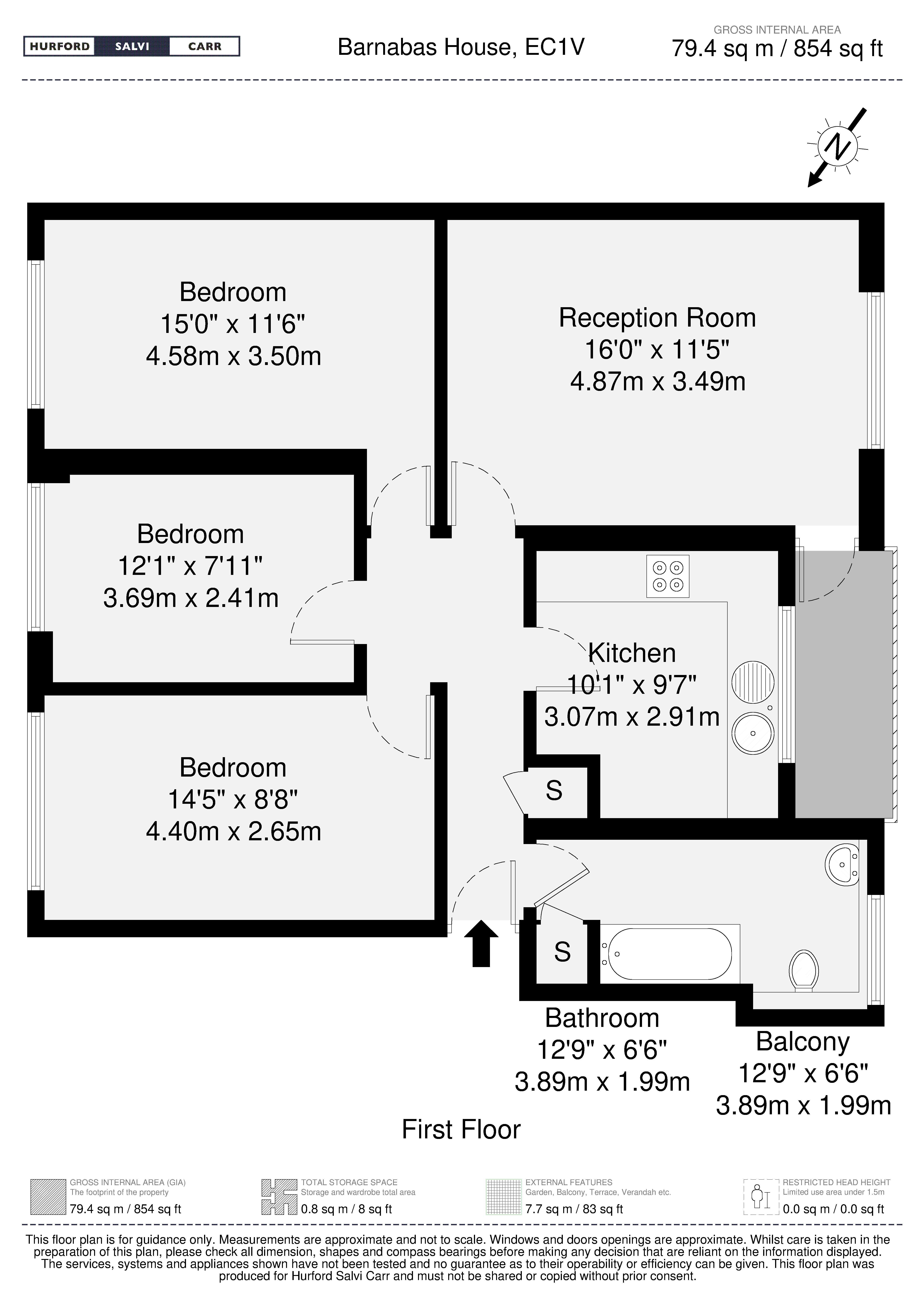 Barnabas House, Central Street, London, EC1V floorplan