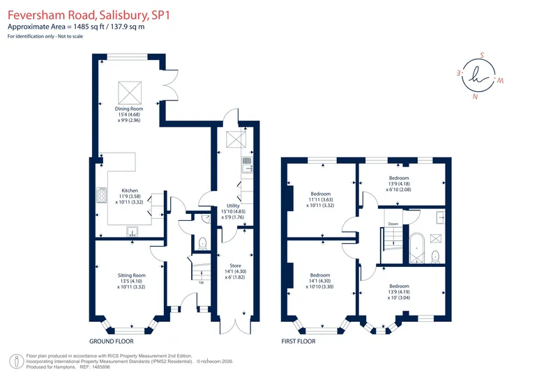 Floorplan 1 for Feversham Road, Salisbury, SP1