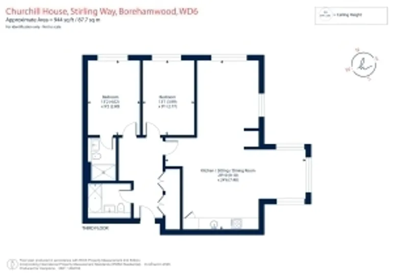 Floorplan 1 for Stirling Way, Borehamwood, WD6
