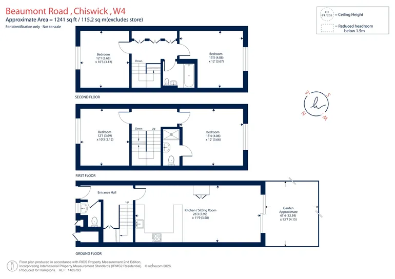 Floorplan 1 for Beaumont Road London W4