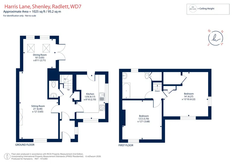 Floorplan 1 for Harris Lane Radlett WD7