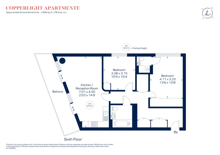 Floorplan 1 for Buckhold Road London SW18