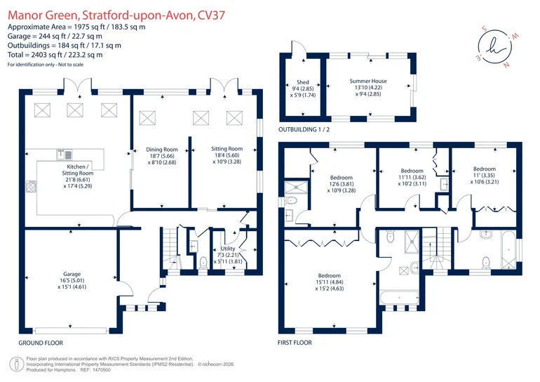 Floorplan 1 for Manor Green, Stratford-upon-avon, CV37