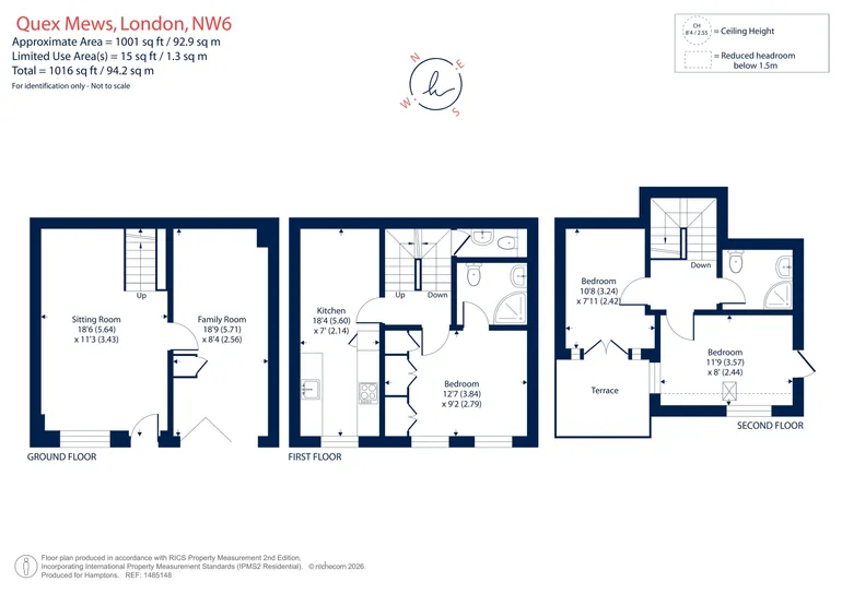 Floorplan 1 for Quex Mews London NW6