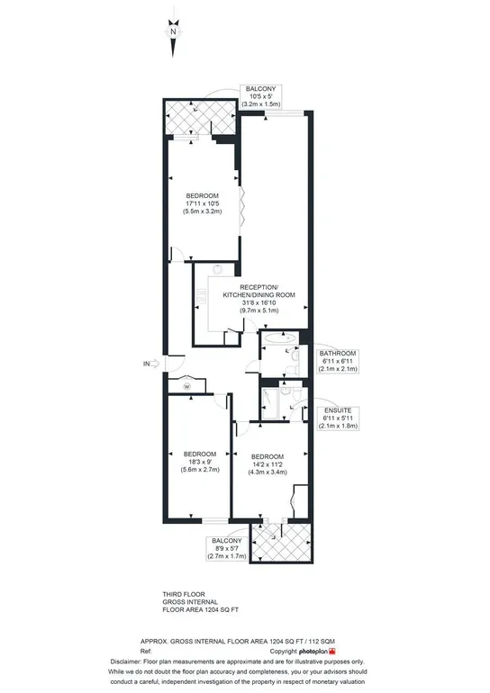 Floorplan 1 for Maygrove Road West Hampstead NW6