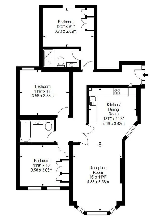 Floorplan 1 for Kings Street London W6