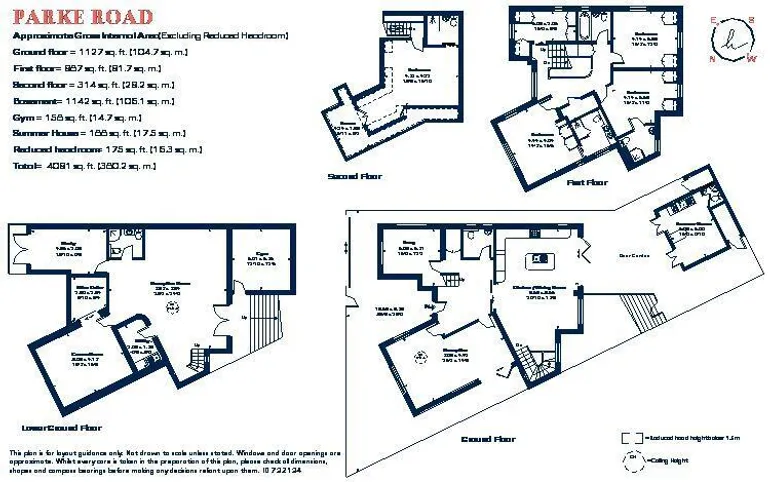 Floorplan 1 for Parke Road London SW13