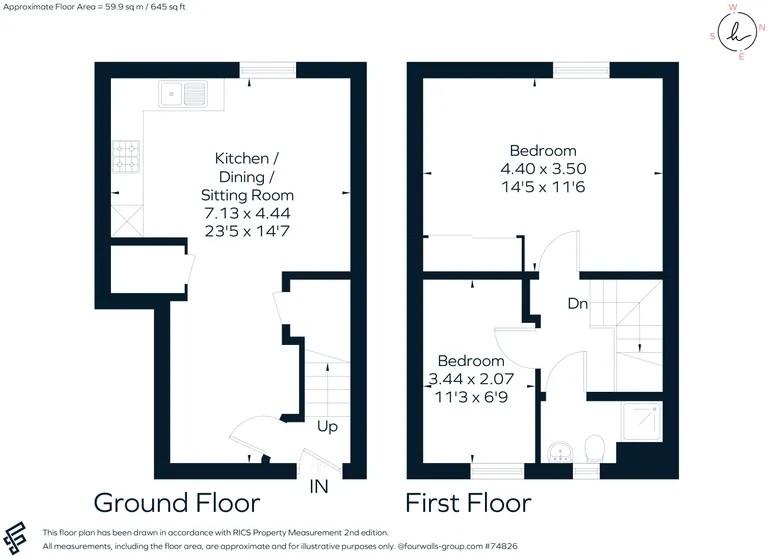 Floorplan 1 for 4 Union Street Stratford-upon-avon CV37