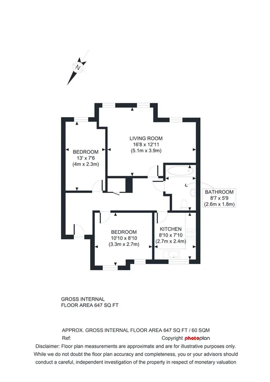 Floorplan 1 for Kilburn Lane London W10