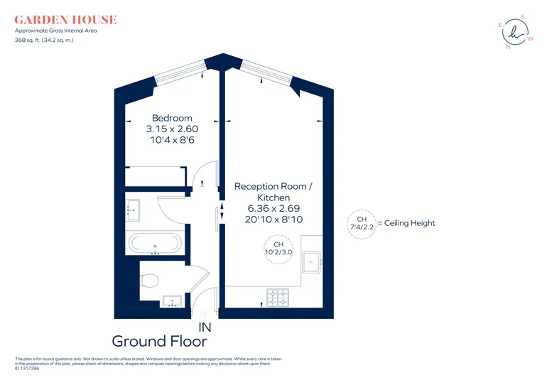 Floorplan 1 for Garden House, Kensington Gardens Square, London, W2
