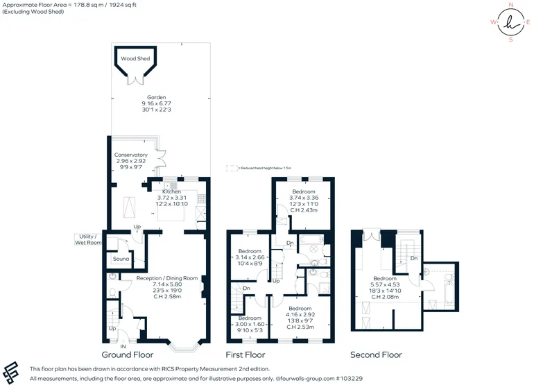 Floorplan 1 for Berrymede Road, London, W4