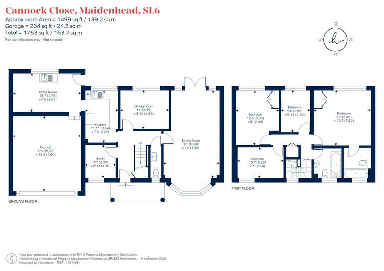 Floorplan 1 for Cannock Close, Maidenhead, SL6