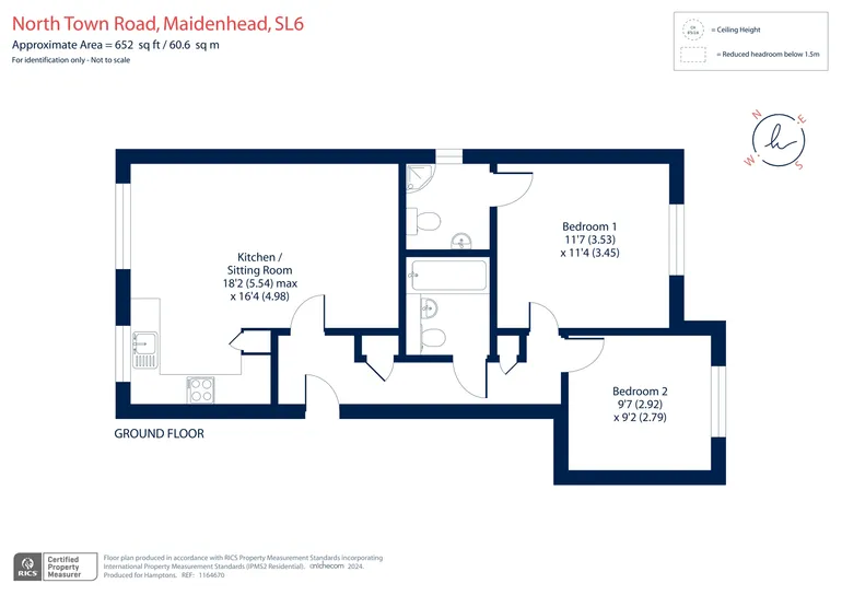 Floorplan 1 for North Town Road, Maidenhead, SL6