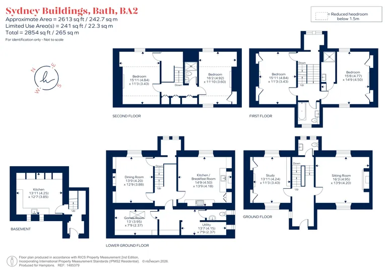 Floorplan 1 for Sydney Buildings Bath BA2