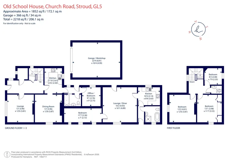 Floorplan 1 for Church Road, Stroud, GL5