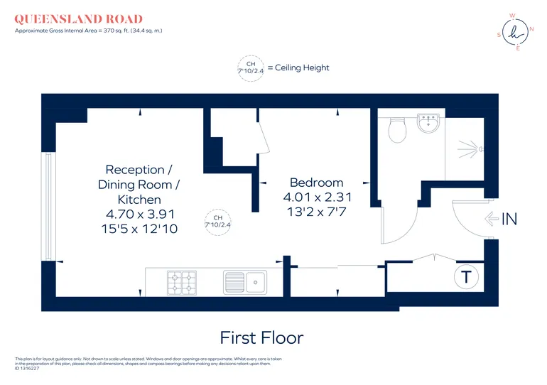 Floorplan 1 for Queensland Road, London, N7