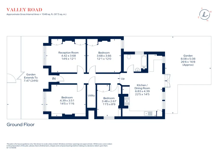 Floorplan 1 for Valley Road, London, SW16