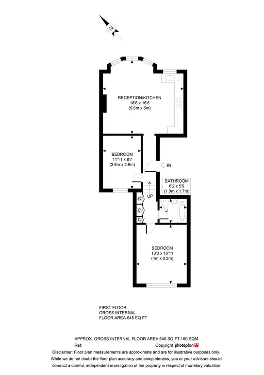 Floorplan 1 for Saltram Crescent London W9