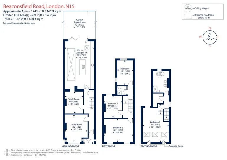 Floorplan 1 for Beaconsfield Road London N15