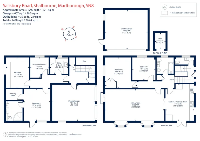 Floorplan 1 for Shalbourne, Marlborough, SN8